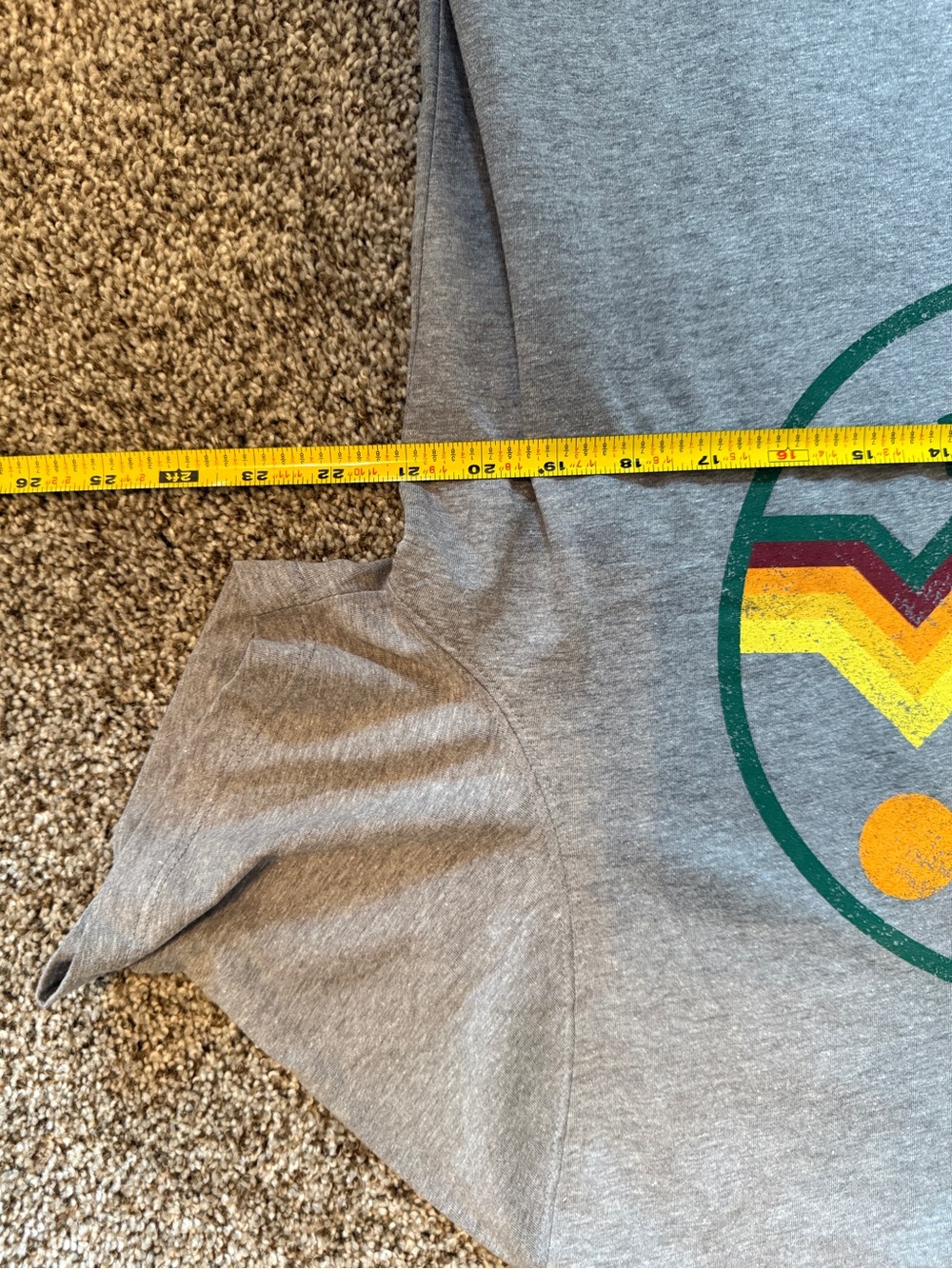Goodfellow & Co Gray Smokey Bear Graphic Tee with Green and Yellow Accents - Picture 4 of 5